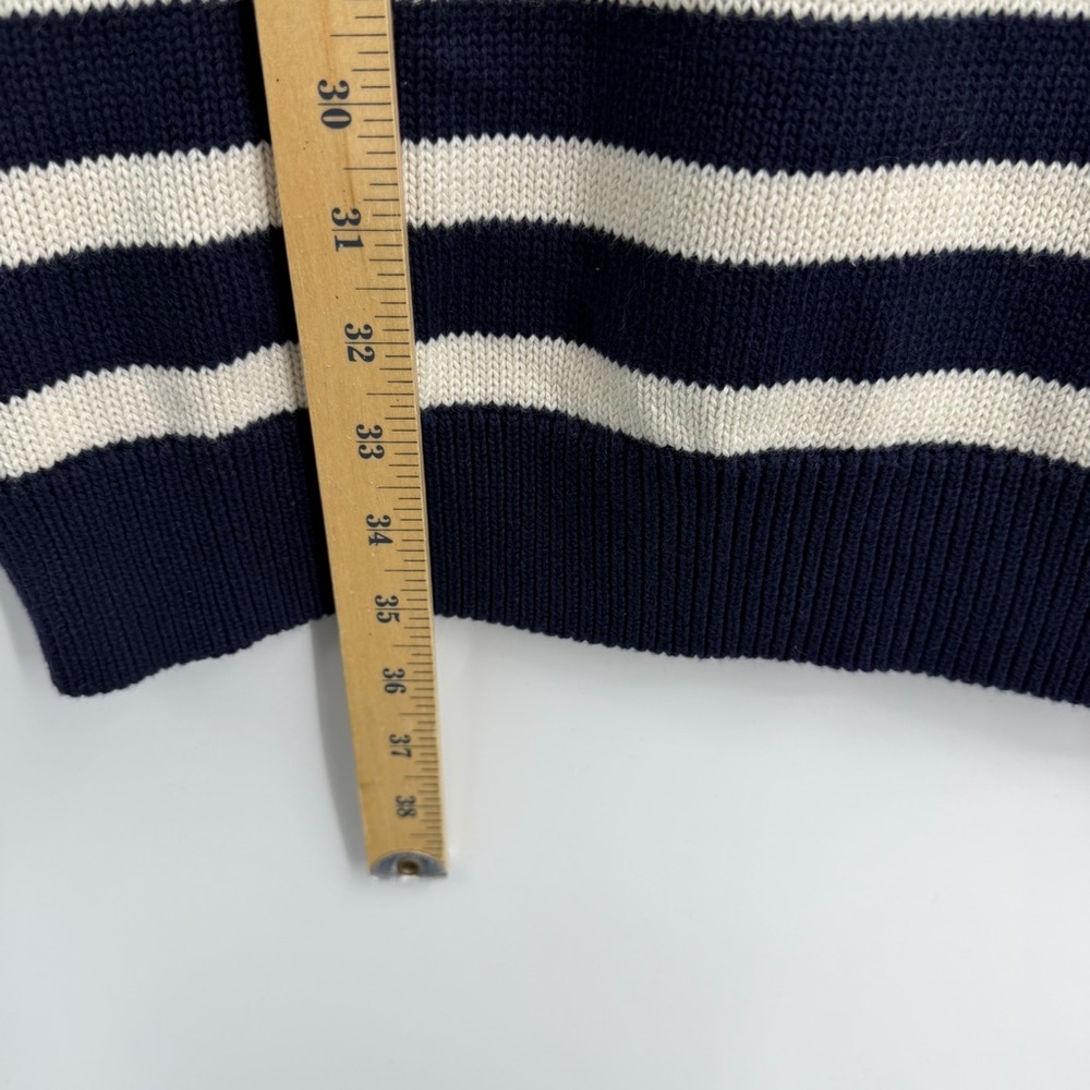 Gap‎ striped knit sweater dress in navy blue and white cotton blend fabric sz S - Picture 6 of 9